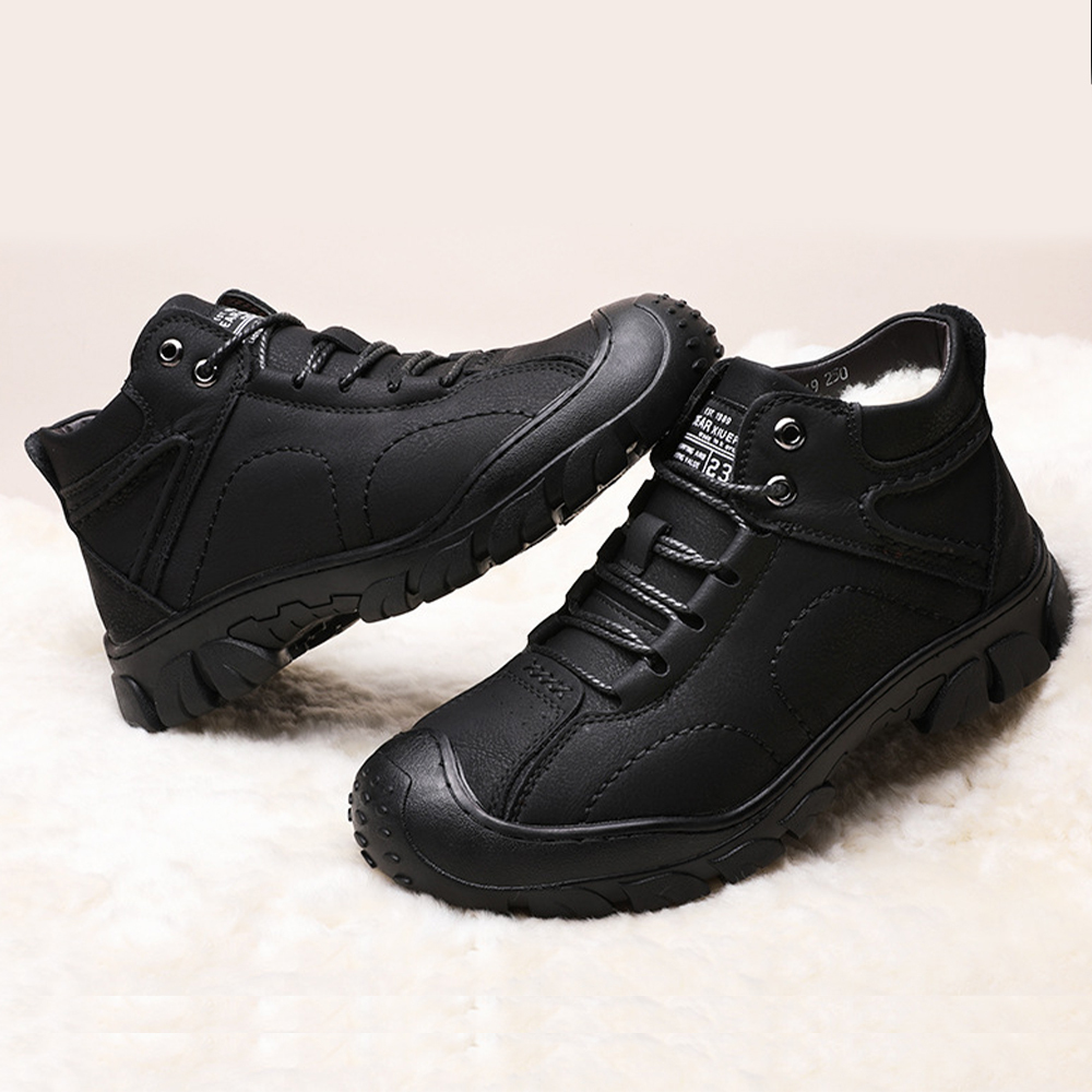 Winter-Herren-Outdoor-Fleece-warme Wanderschuhe