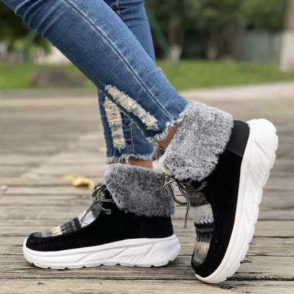 Neue winterverdickte und warme Damenstiefel