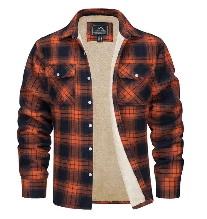 Karierte Jacke
