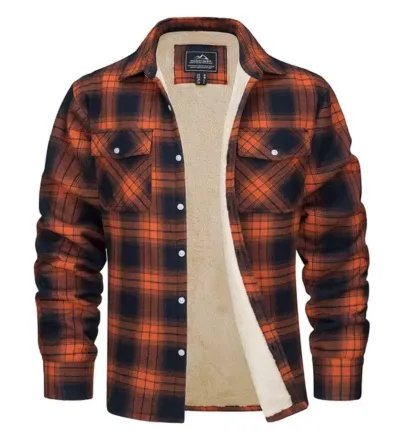 Karierte Jacke