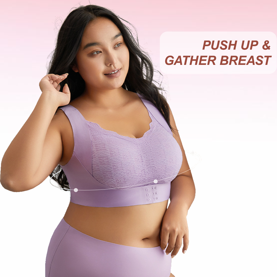 Nahtloser BH mit ultradünnem, geformten Cup und Schnalle vorne