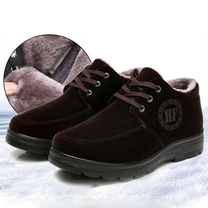 Herren-Winterfleece-Schuhe aus rutschfester, warmer Baumwolle