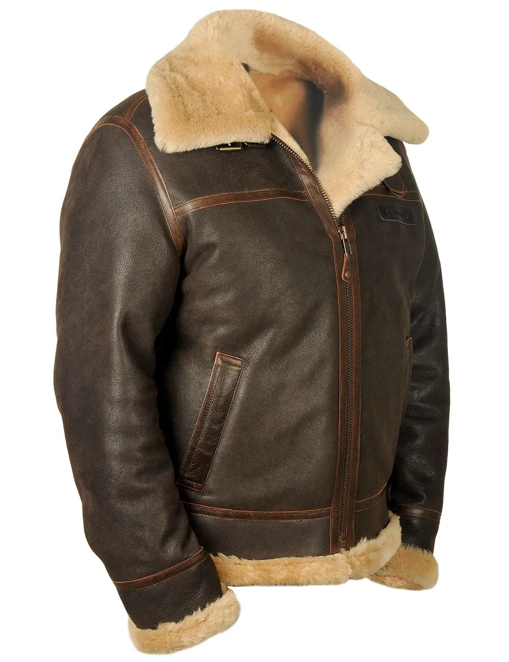 B-3 Bomberjacke aus Schaffell
