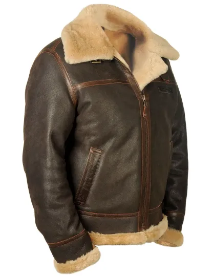 B-3 Bomberjacke aus Schaffell