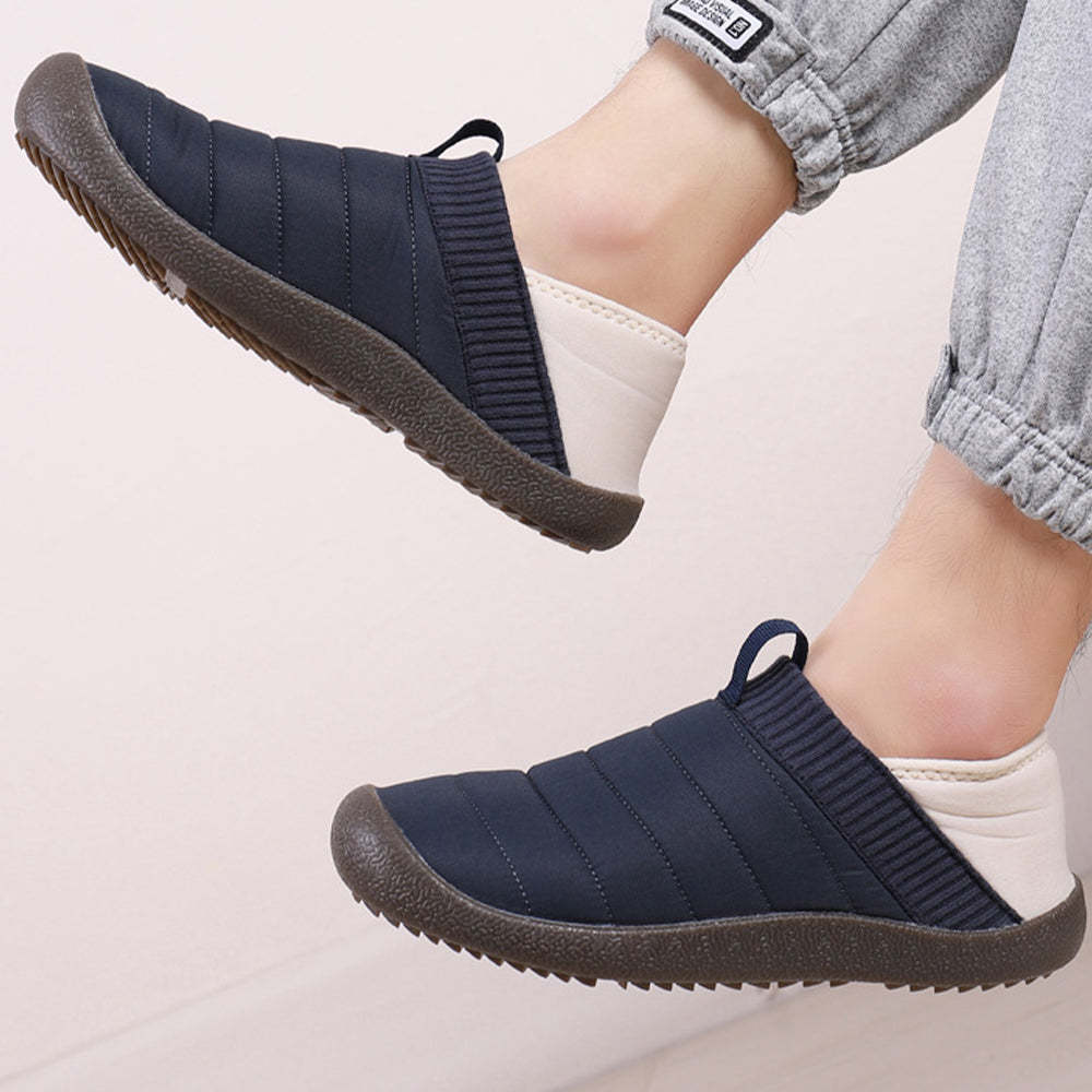 Plüschpantoffeln mit variablen Baumwollschuhen