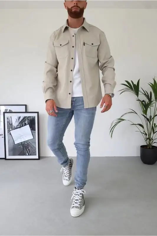 Knopfleisten Jacke für Herren