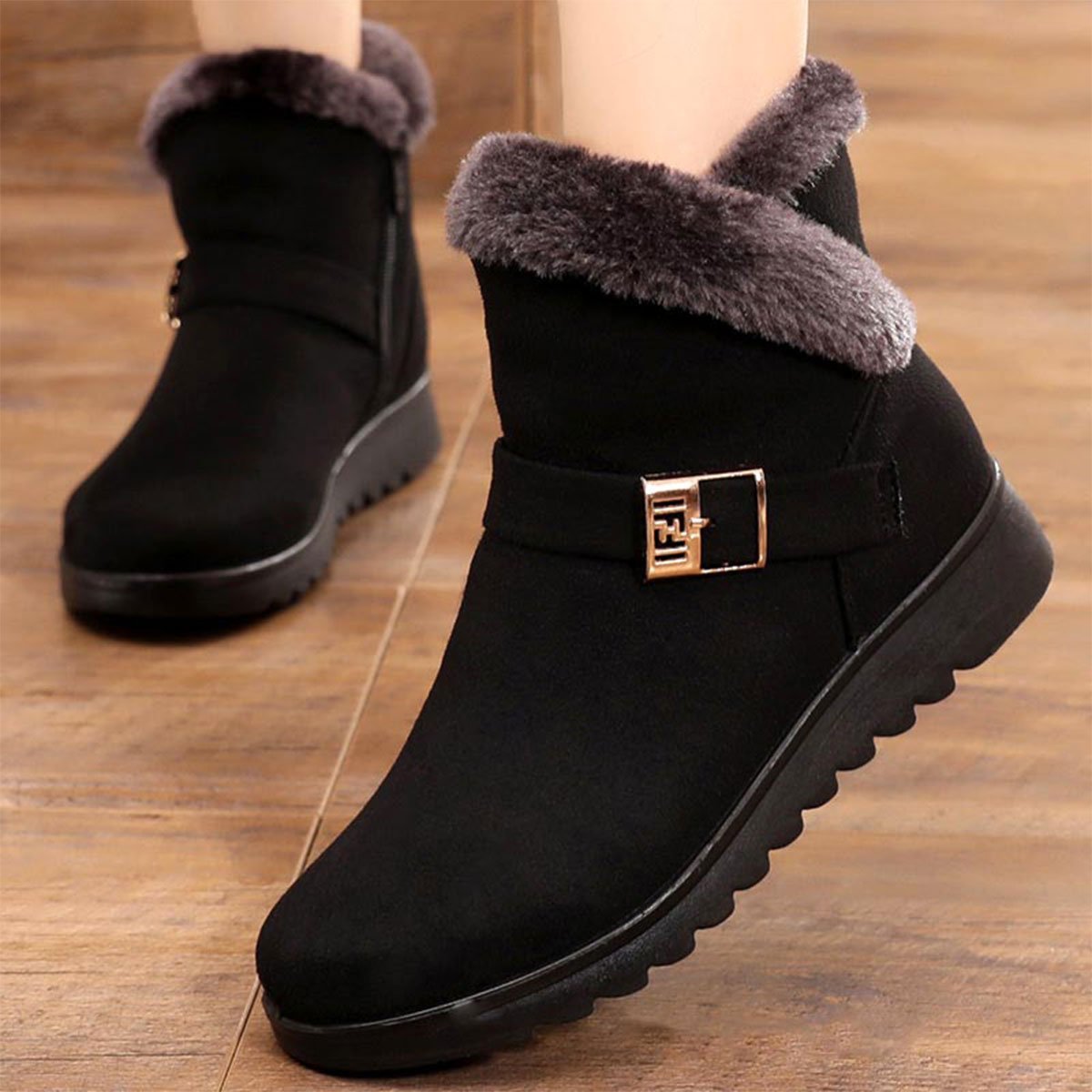 Warme Baumwollstiefel für Damen