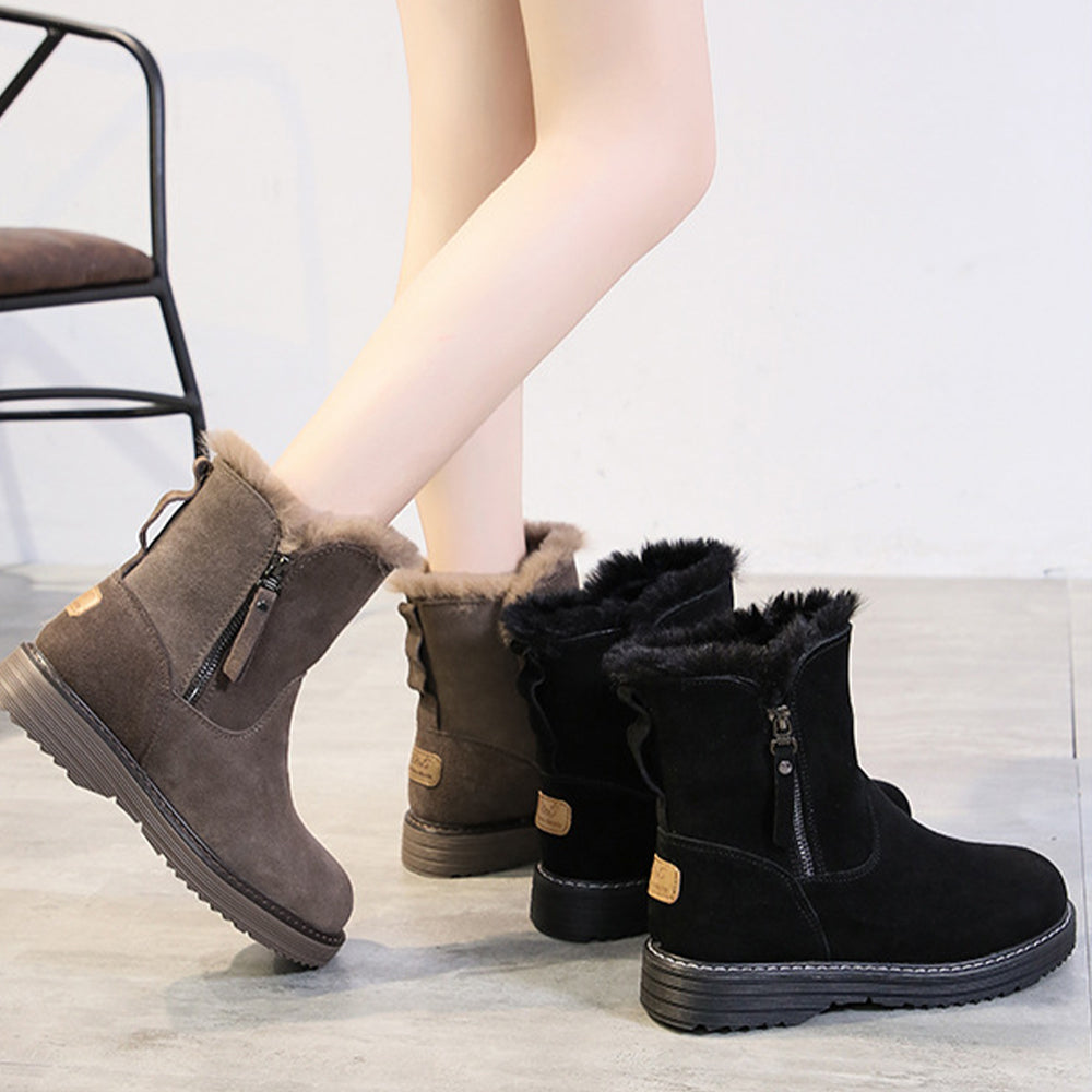 Neue, lässige, verdickte warme Damenstiefel für den Winter