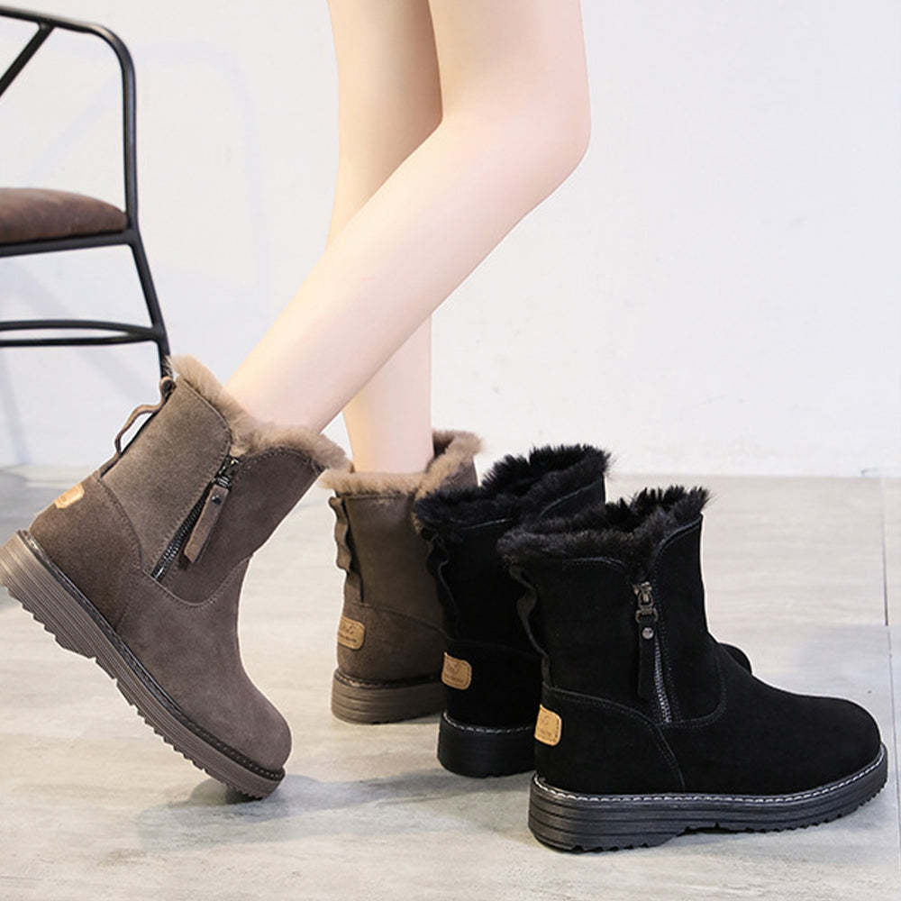 Neue, lässige, verdickte warme Damenstiefel für den Winter