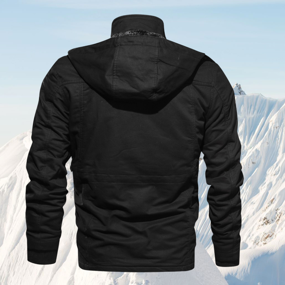  Neue Wolljacke mit mehreren Taschen für Herren