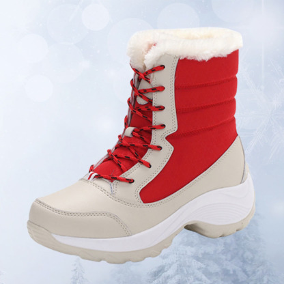 Gentlemenmode™ Hohe Damen-Schneestiefel aus Samt mit dicker Sohle für 