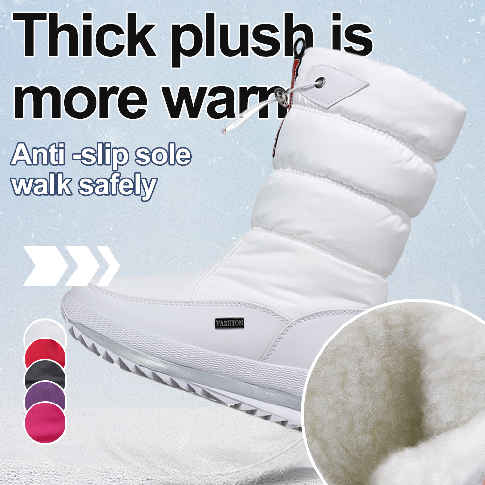 Verdickte und warme Winter-Casual-wasserdichte Anti-Ski-Stiefel in der