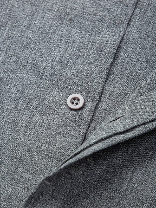 Mehrfarbiges Schlichtes Herrenhemd aus Naturfaser mit Knopfleiste