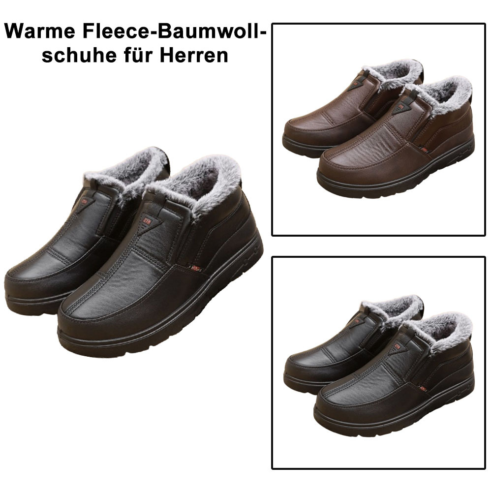 Warme Winter-Slip-on-Plus-Samt-Herren-Baumwollschuhe