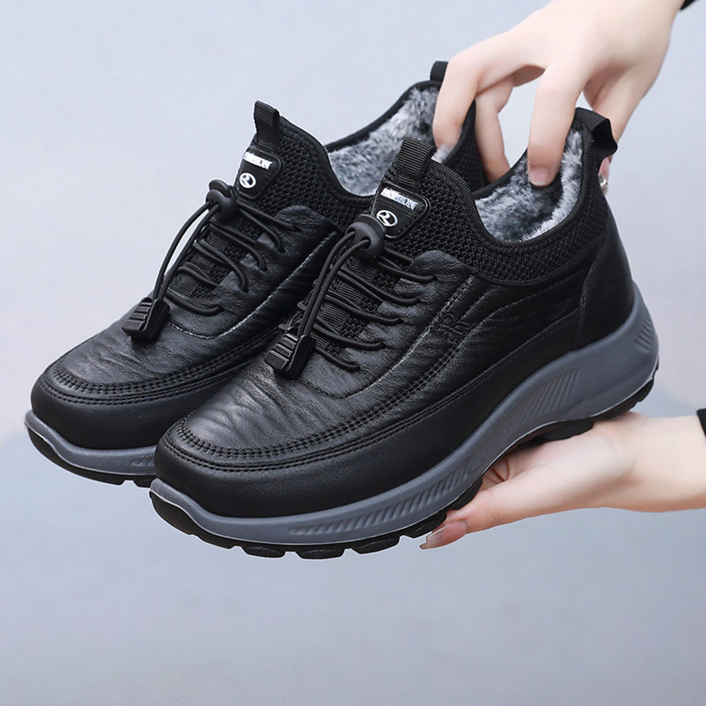 Winter-Damen-Schuhe aus samtverdickter weicher Sohle aus warmer Baumwolle