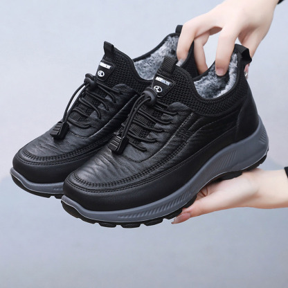 Winter-Damen-Schuhe aus samtverdickter weicher Sohle aus warmer Baumwolle