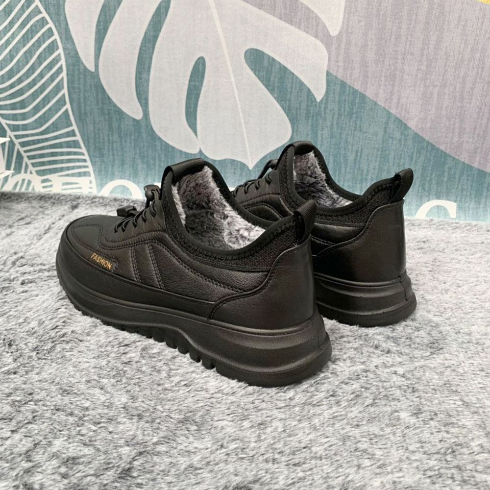 Wintersamt verdickte warme Baumwollschuhe für Herren