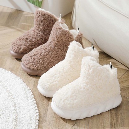 Stilvolle warme Baumwollschuhe mit dicker Sohle