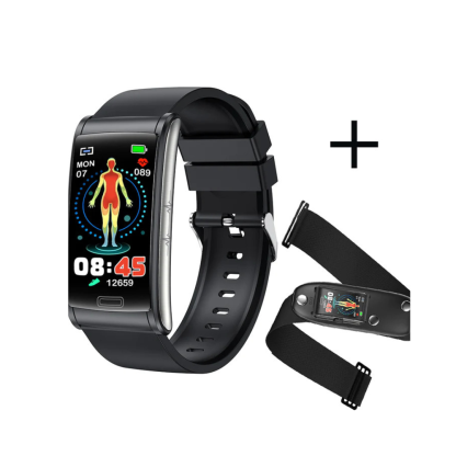 Weatsde Smart Armband 3-Kanal-EKG Blutdruck Blutsauerstoff Blutzucker Schlaferkennung