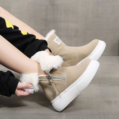 Winterstiefel für Damen mit dicker Sohle
