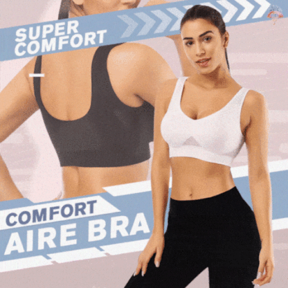 Nahtloser Kabelloser Atmungsaktiver Cool Liftup Air-Sport-BH aus Netzstoff in großer Größe für Damen