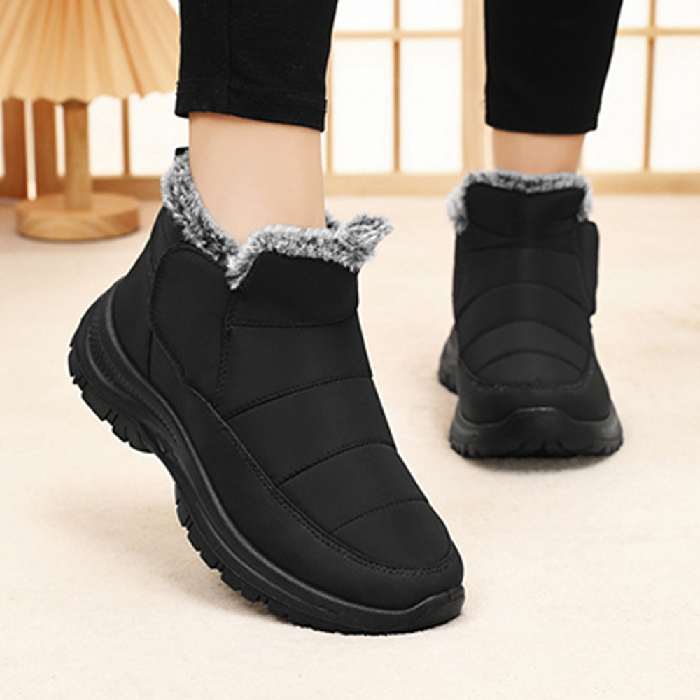 Winterliche kurze warme Schneestiefel für Damen und Herren
