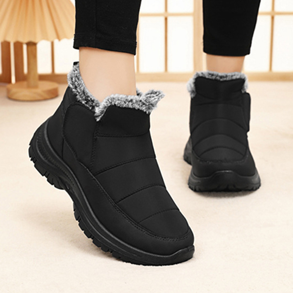 Winterliche kurze warme Schneestiefel für Damen und Herren