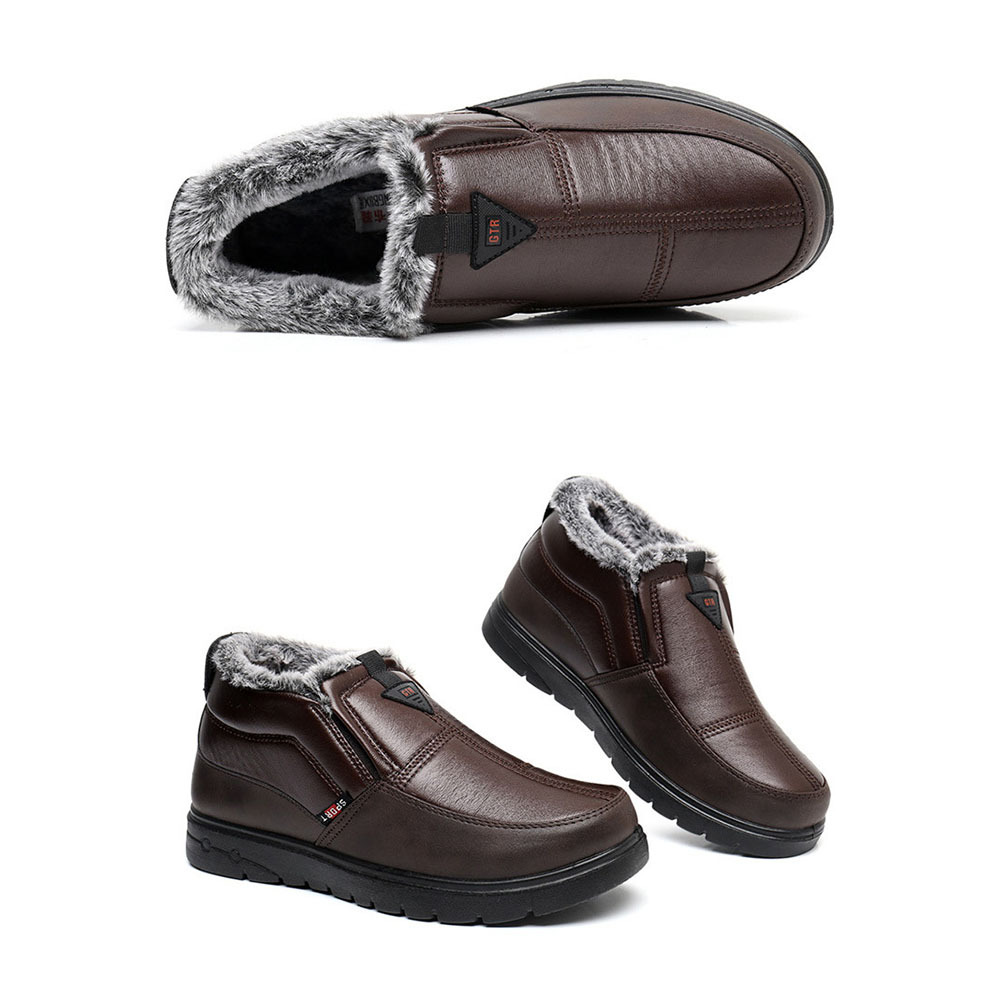 Warme Winter-Slip-on-Plus-Samt-Herren-Baumwollschuhe