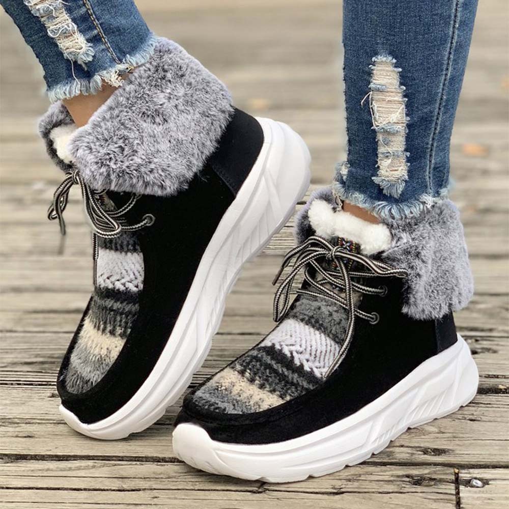 Neue winterverdickte und warme Damenstiefel