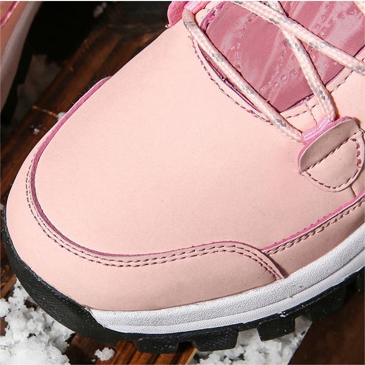 Winterverdickte und samtige High-Top-Schneestiefel für Damen