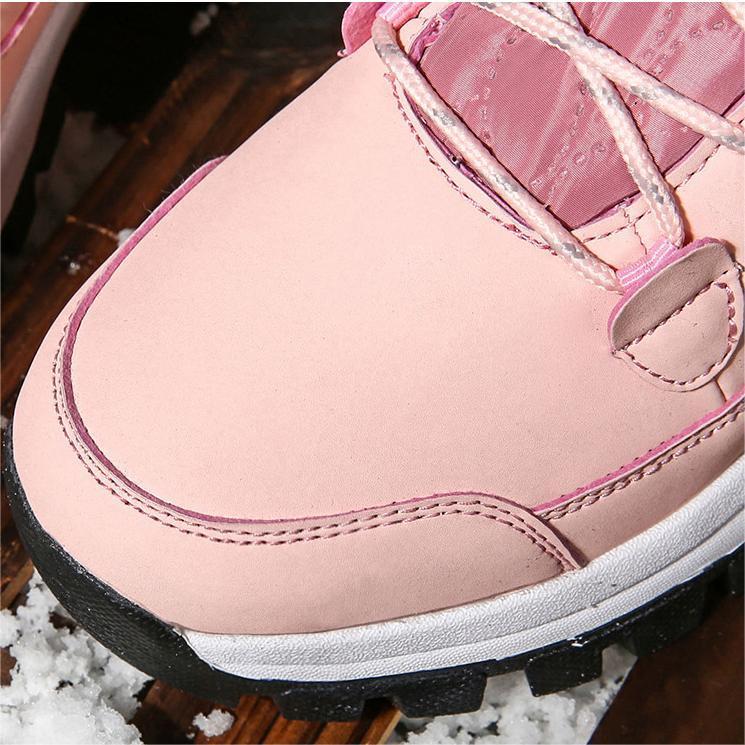 Winterverdickte und samtige High-Top-Schneestiefel für Damen
