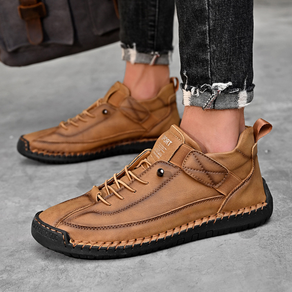 Outdoor-Freizeitstiefel aus Leder für Herren