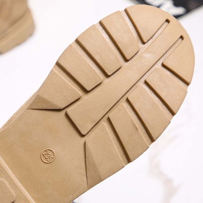 Neue warme und hoch geschnittene Fleece-Schneestiefel zum Schnüren