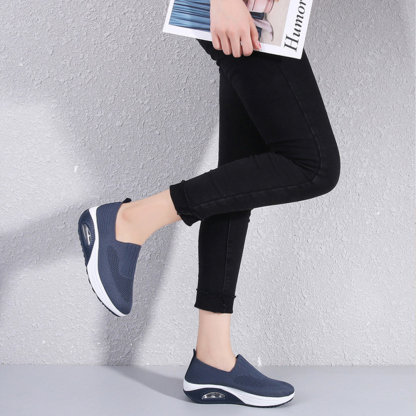 Atmungsaktive Luftpolster-Sneaker für Damen aus Fliegenstrick