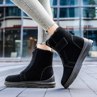 Winter-Fleece-Schneestiefel für Damen bis zur Mitte der Wade