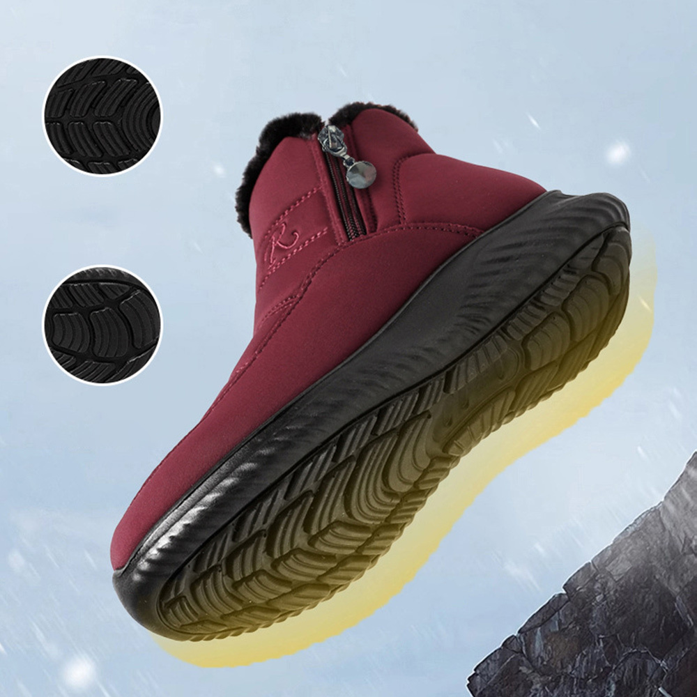 Winterwarme High-Top-Schuhe aus verdickter Samtbaumwolle für Männer und Frauen