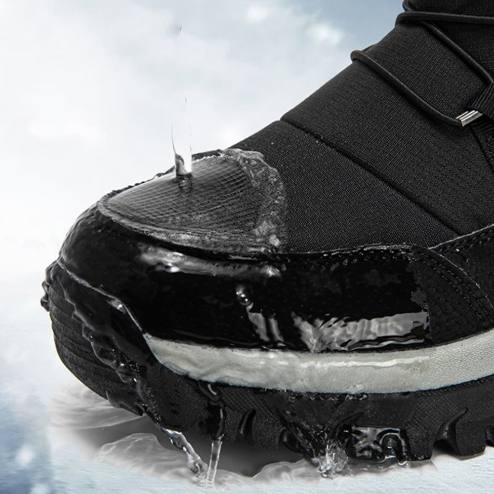 Hoher, dicker und warmer Fleece-Schneestiefel