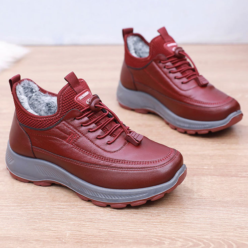 Winter-Damen-Schuhe aus samtverdickter weicher Sohle aus warmer Baumwolle
