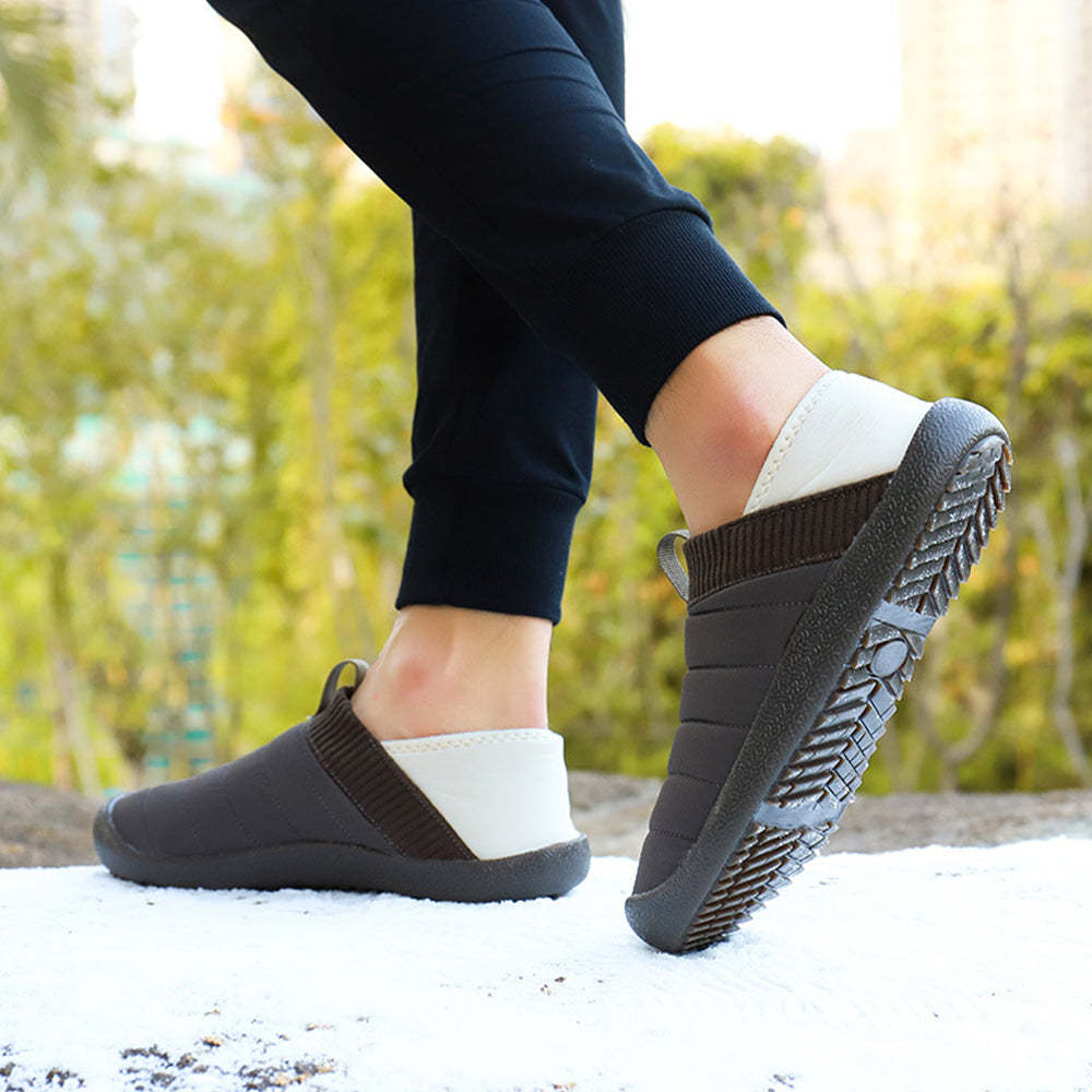 Plüschpantoffeln mit variablen Baumwollschuhen
