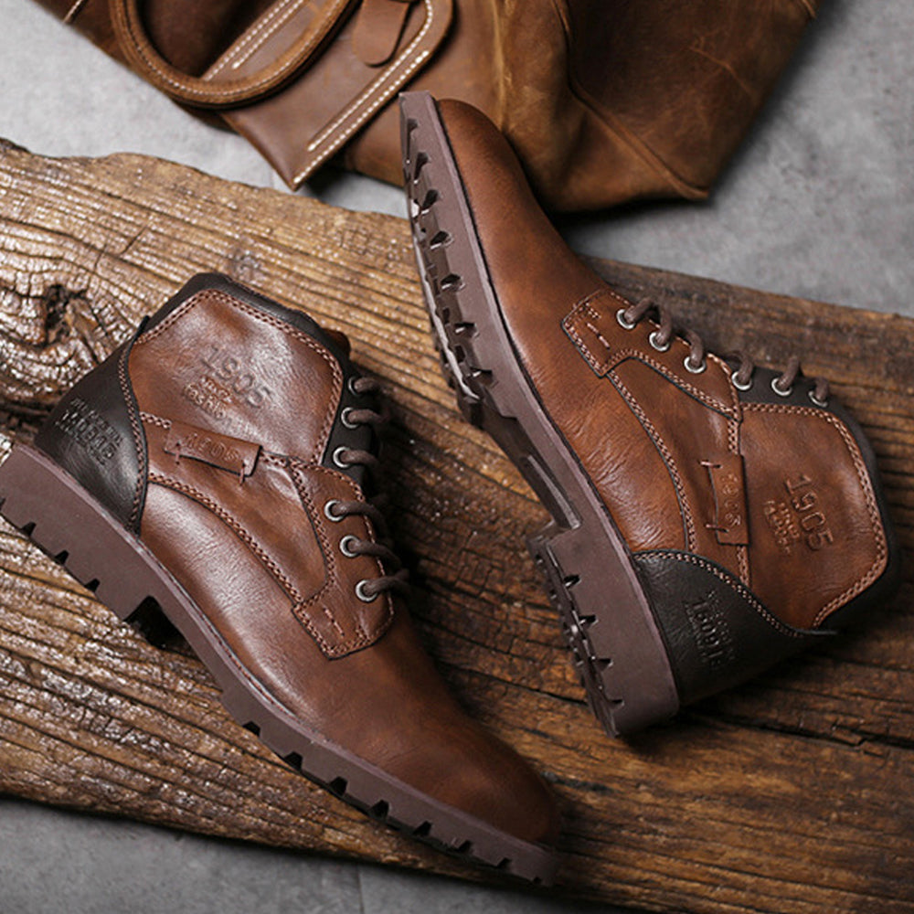 Herbst Winter Herren Retro warme Stiefel