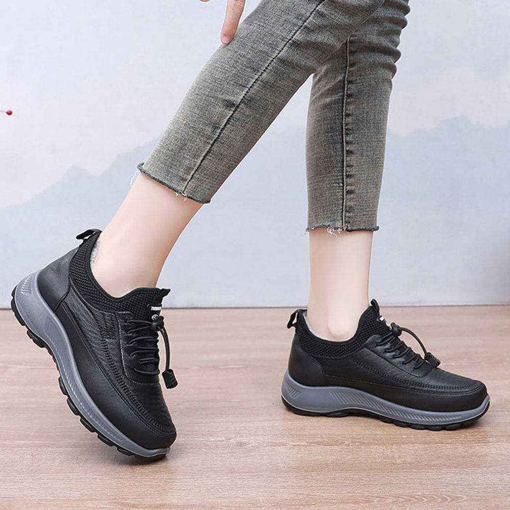 Winter-Damen-Schuhe aus samtverdickter weicher Sohle aus warmer Baumwolle