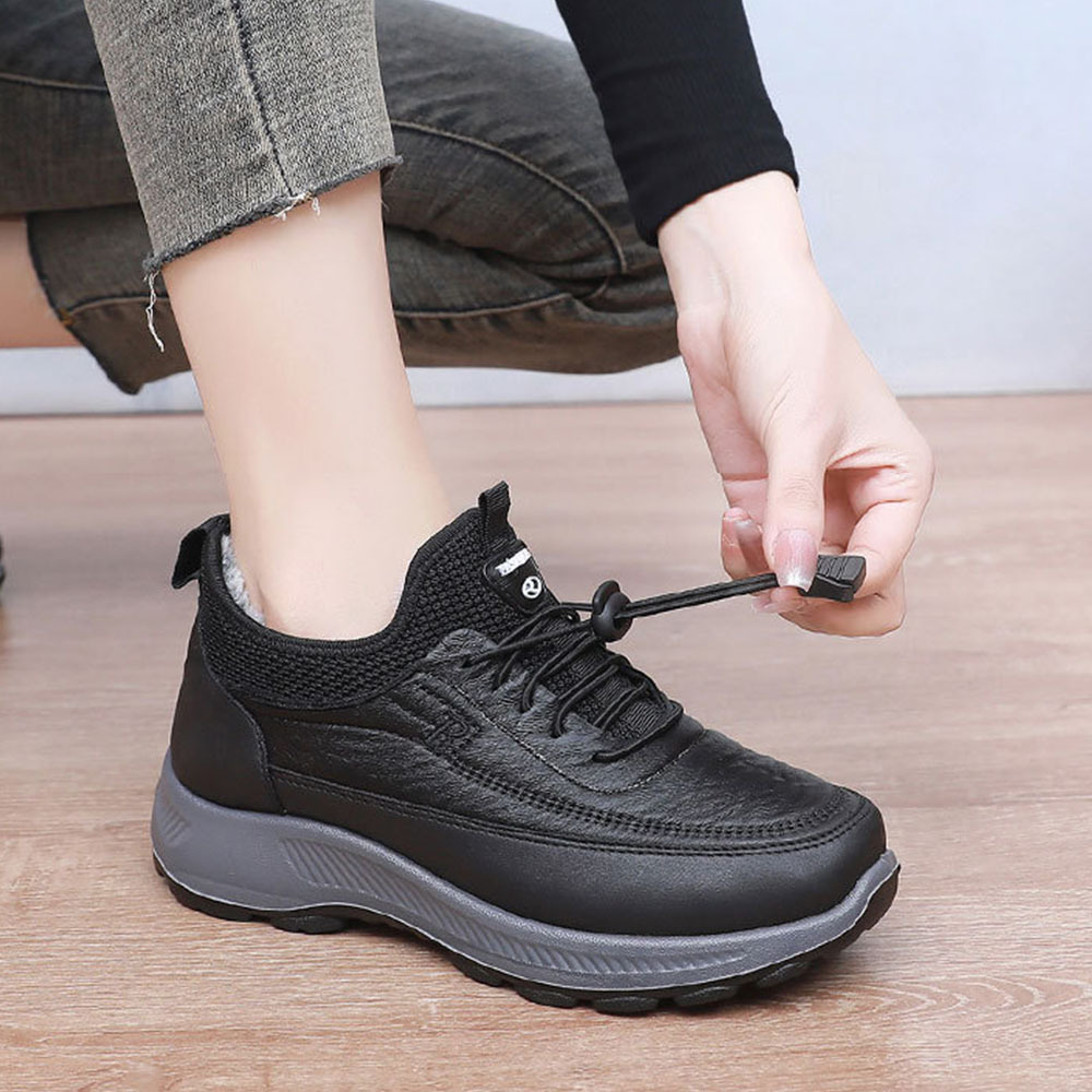 Winter-Damen-Schuhe aus samtverdickter weicher Sohle aus warmer Baumwolle