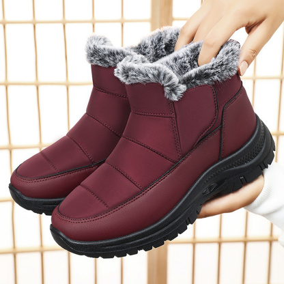 Winterliche kurze warme Schneestiefel für Damen und Herren