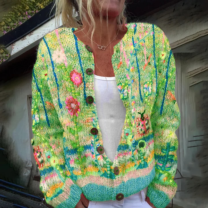 🔥Abverkauf!!!🔥 Strickjacke aus isländischer Wolle (2 Stücke 5% Rabatt und Kostenloser Versand)