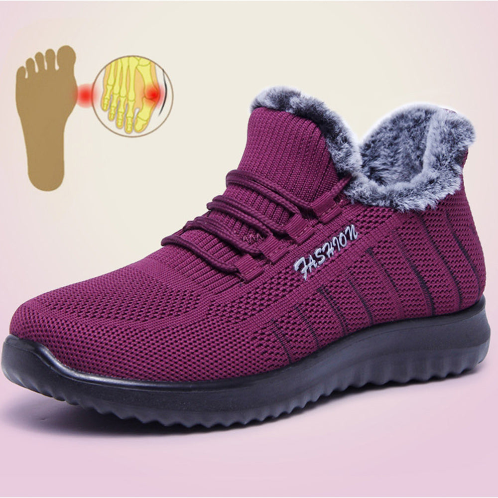 Winter-Baumwollschuhe plus samtige warme Freizeit-Sportschuhe
