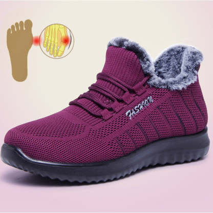 Winter-Baumwollschuhe plus samtige warme Freizeit-Sportschuhe