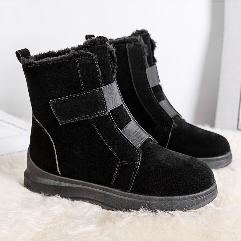 Winter-Fleece-Schneestiefel für Damen bis zur Mitte der Wade