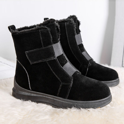 Winter-Fleece-Schneestiefel für Damen bis zur Mitte der Wade