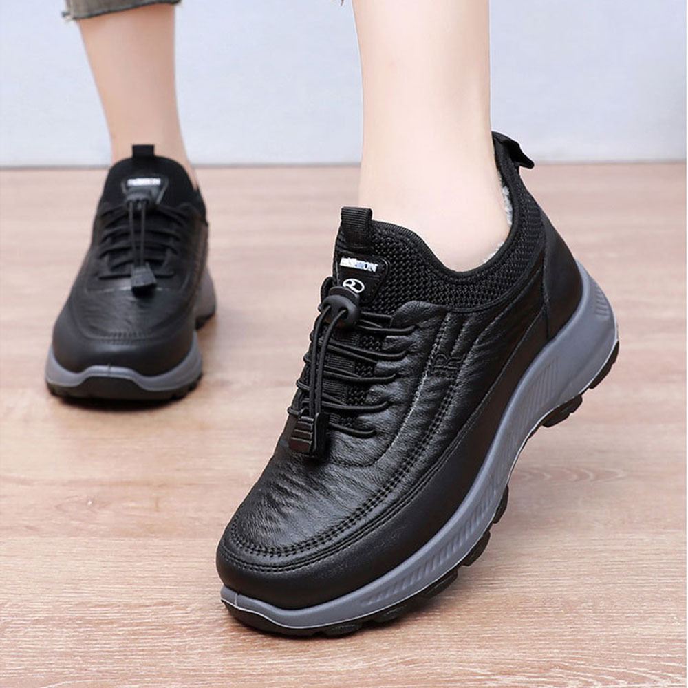 Winter-Damen-Schuhe aus samtverdickter weicher Sohle aus warmer Baumwolle