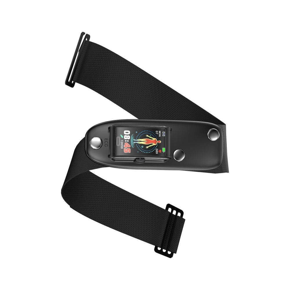 Weatsde Smart Armband 3-Kanal-EKG Blutdruck Blutsauerstoff Blutzucker Schlaferkennung